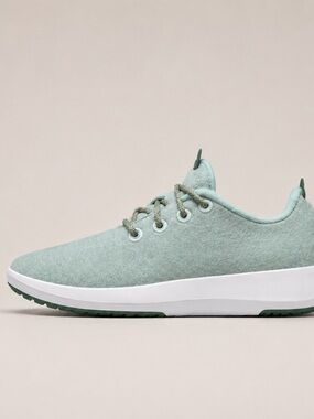allbirds Wool Runner Mizzles ReRun Laced Sneakers Shoe  Womans 8 Blue Mint Green